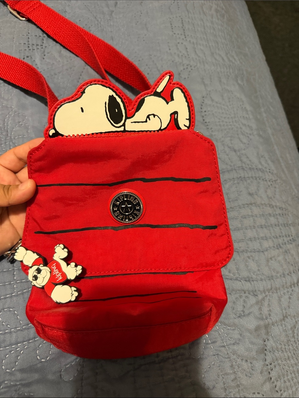 Kipling X Peanuts Crossbody Red House SNOOPY Bag Red House Red Roof HTF